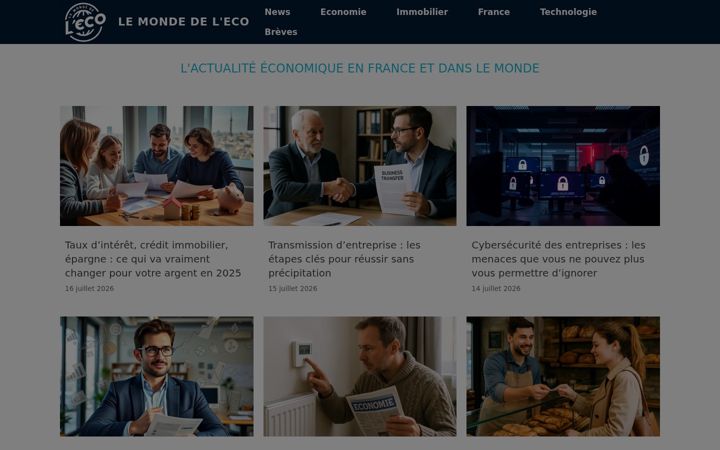 Screenshot of lemondedeleco.fr