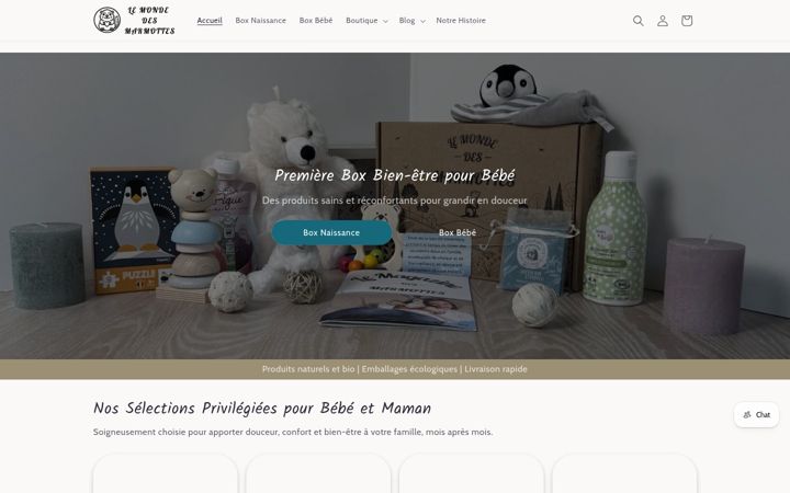 Screenshot of lemondedesmarmottes.com