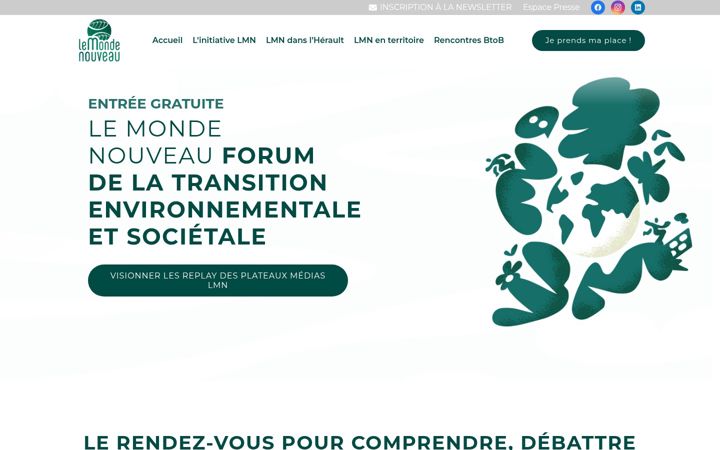 Screenshot of lemondenouveau.fr