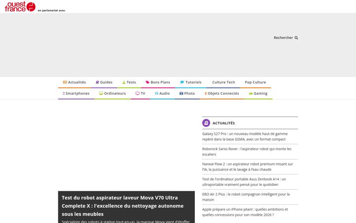Screenshot of lemondenumerique.ouest-france.fr