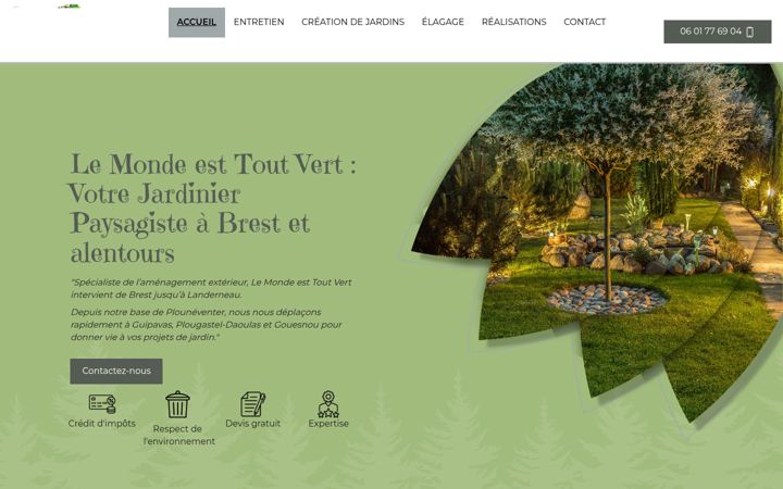 Screenshot of lemondestoutvert.fr