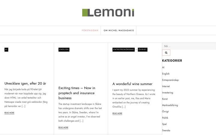Screenshot of lemoni.se