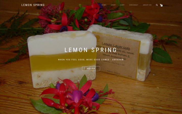 Screenshot of lemonspring.co.uk