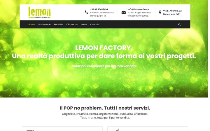 Screenshot of lemonsrl.com