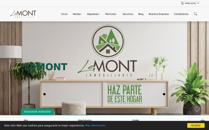 Screenshot of lemontinmobiliaria.com