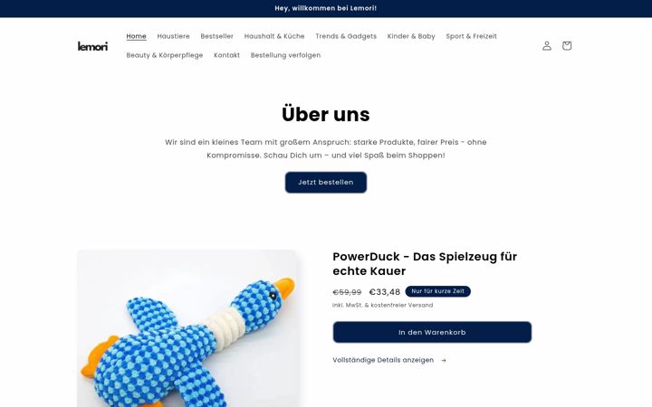 Screenshot of lemori.de