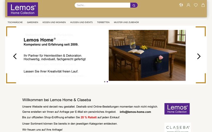 Screenshot of lemos-home.com