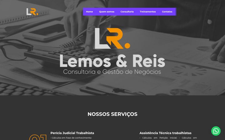 Screenshot of lemosereisconsultoria.com.br