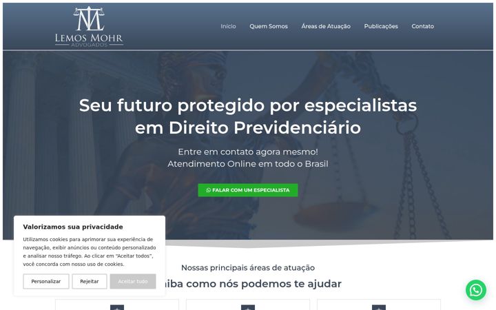 Screenshot of lemosmohradv.com.br