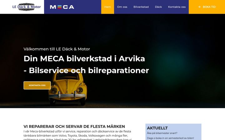 Screenshot of lemotor.se