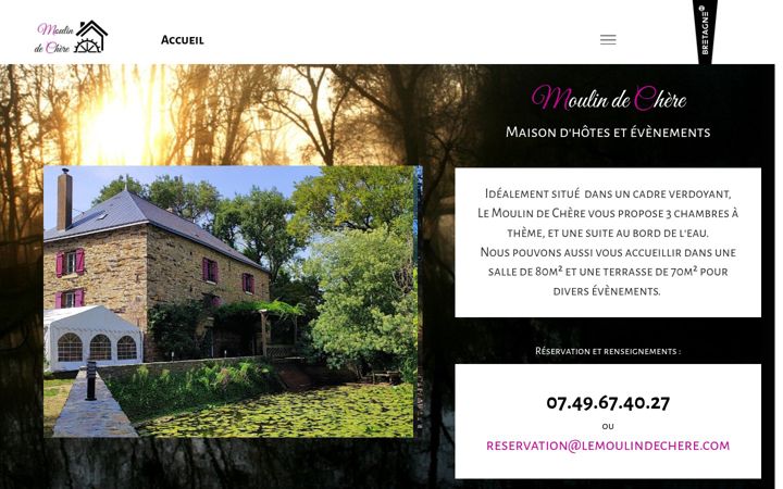 Screenshot of lemoulindechere.com