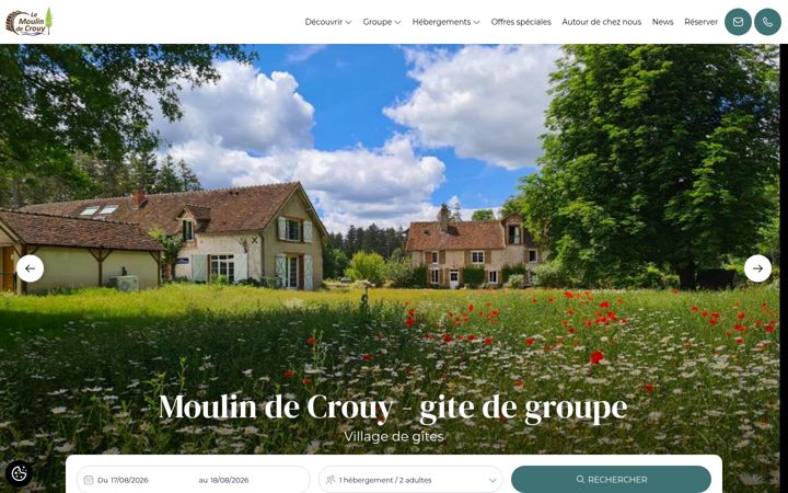 Screenshot of lemoulindecrouy.com