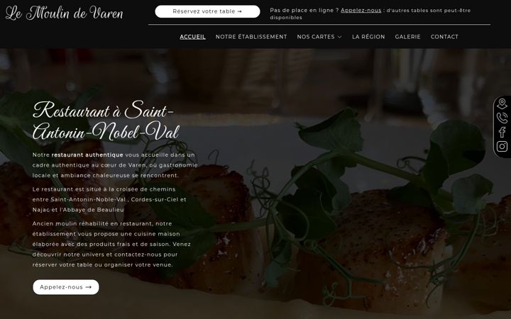 Screenshot of lemoulindevaren.fr