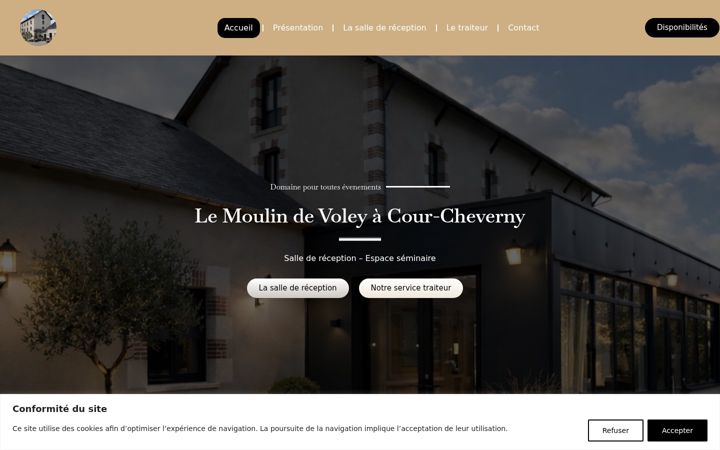 Screenshot of lemoulindevoley.com