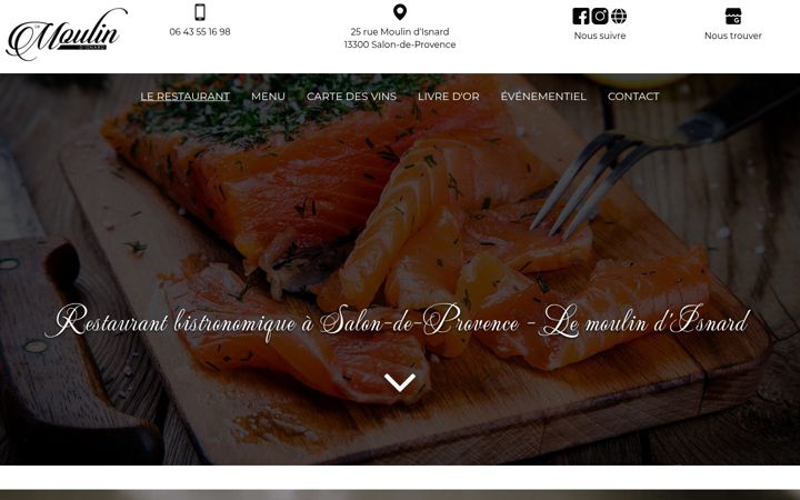 Screenshot of lemoulindisnard.fr