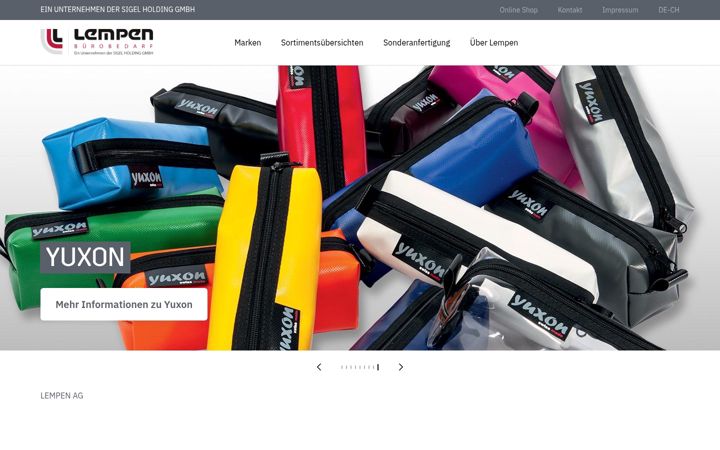 Screenshot of lempen.ch