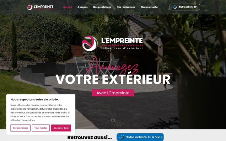 Screenshot of lempreinte-aetp.fr