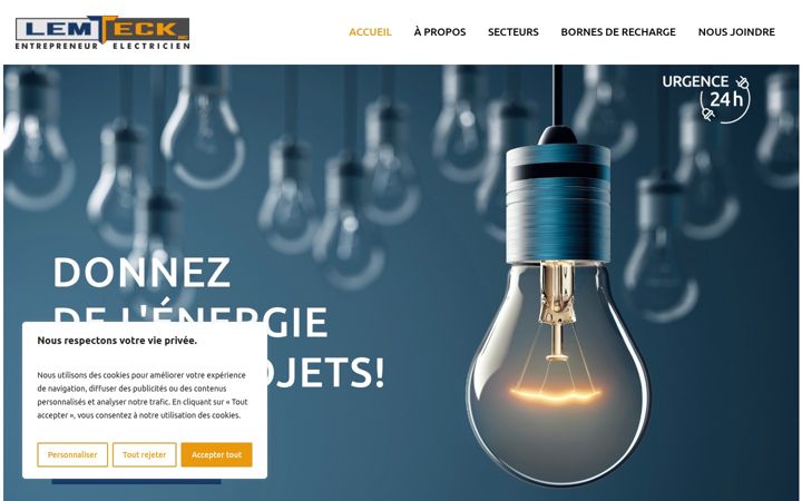 Screenshot of lemteck.com