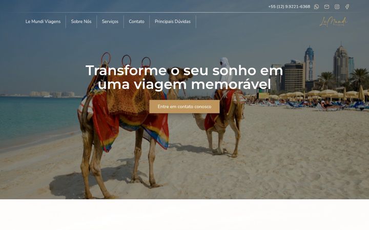 Screenshot of lemundiviagens.com.br