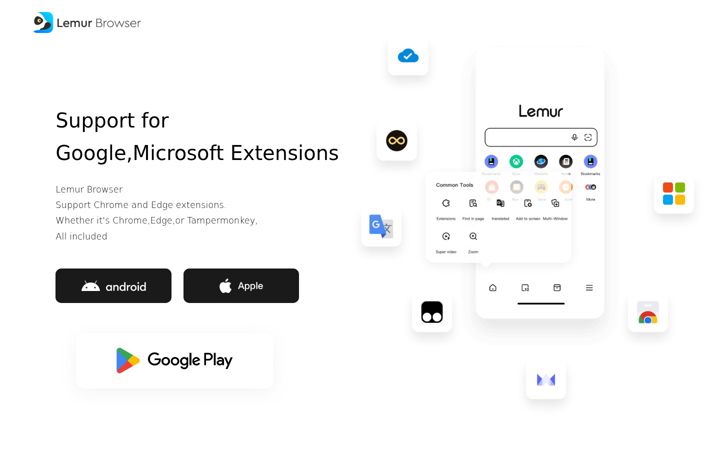 Screenshot of lemurbrowser.com