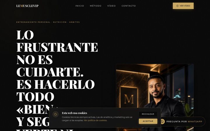Screenshot of lemusclevip.es