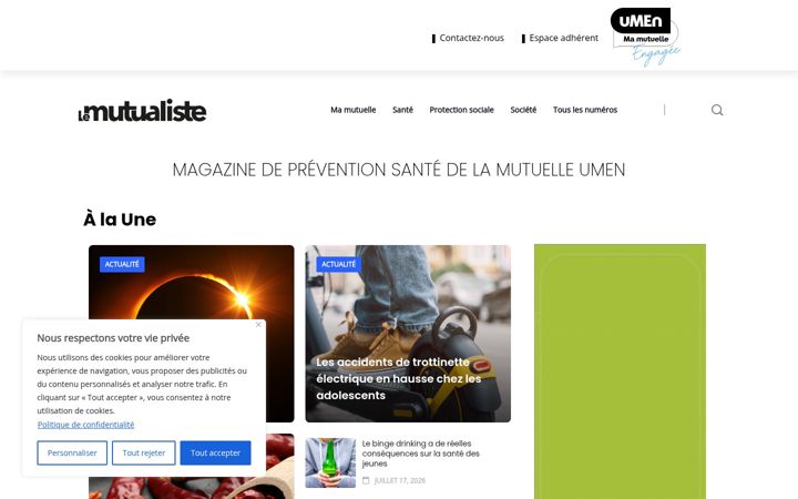 Screenshot of lemutualiste.org