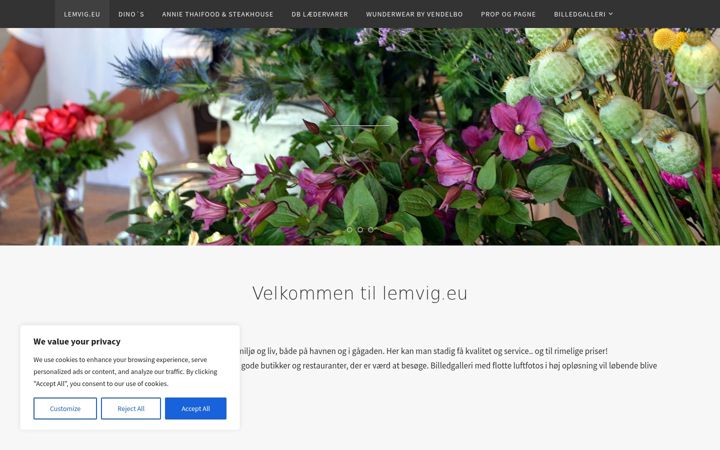 Screenshot of lemvig.eu