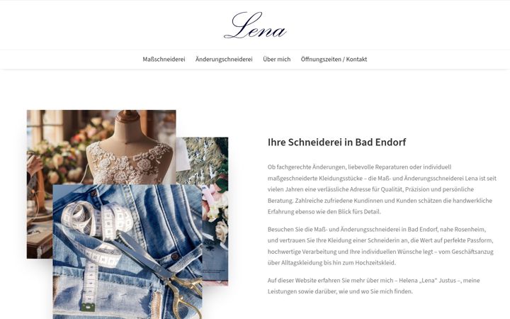 Screenshot of lena-schneiderei.de