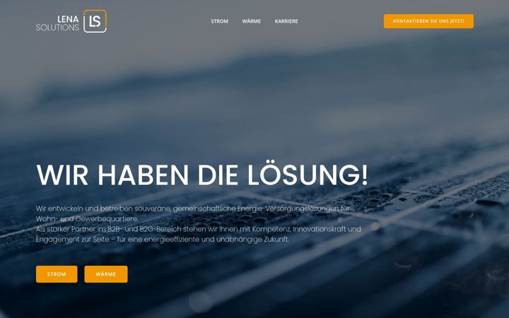 Screenshot of lena-solutions.de