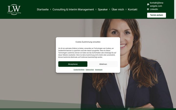 Screenshot of lena-weigele.com