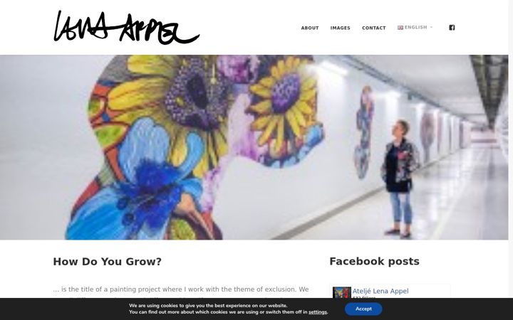 Screenshot of lenaappel.se