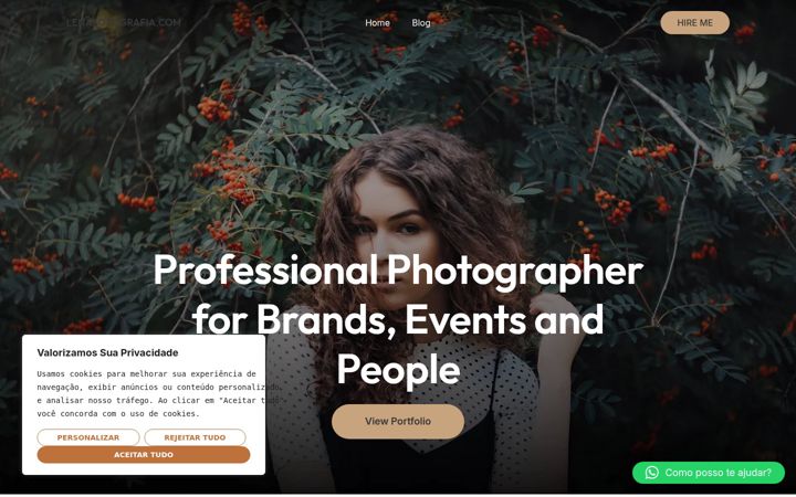 Screenshot of lenafotografia.com