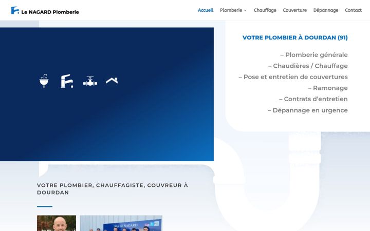 Screenshot of lenagardplombier.fr