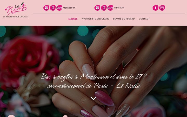 Screenshot of lenails.fr