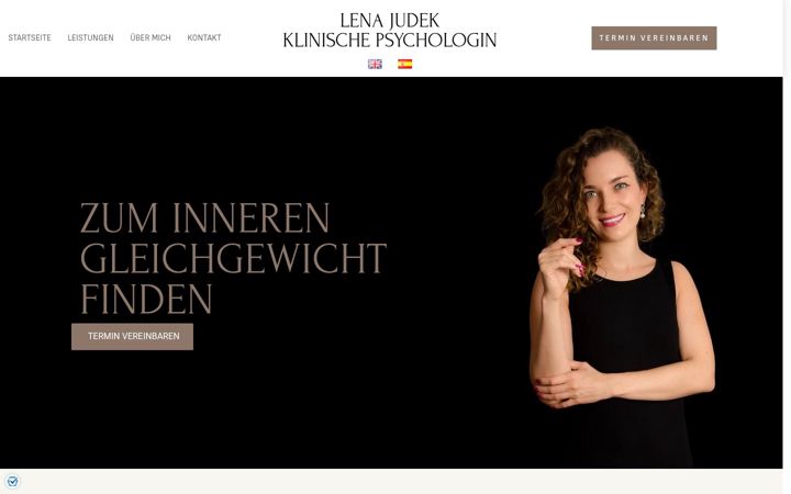 Screenshot of lenajudek.com