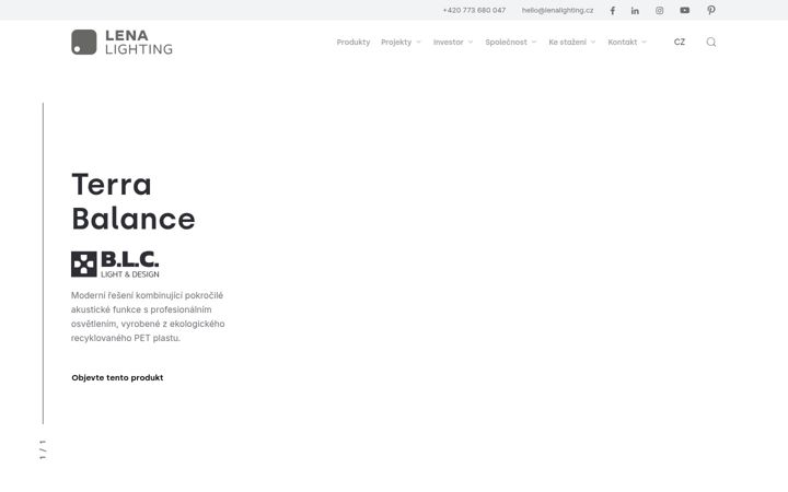 Screenshot of lenalighting.cz