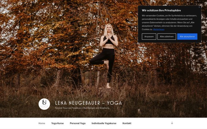 Screenshot of lenaneugebauer-yoga.de