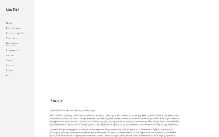 Screenshot of lenapiani.com