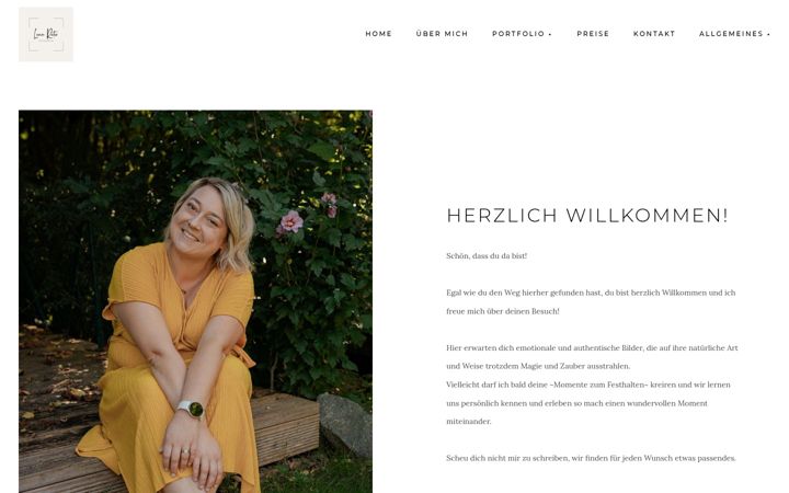 Screenshot of lenareiter-fotografie.de