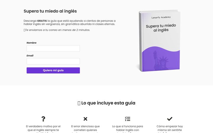 Screenshot of lenarfy.com