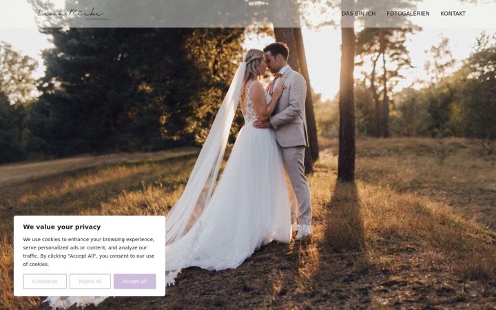 Screenshot of lenarieke.de