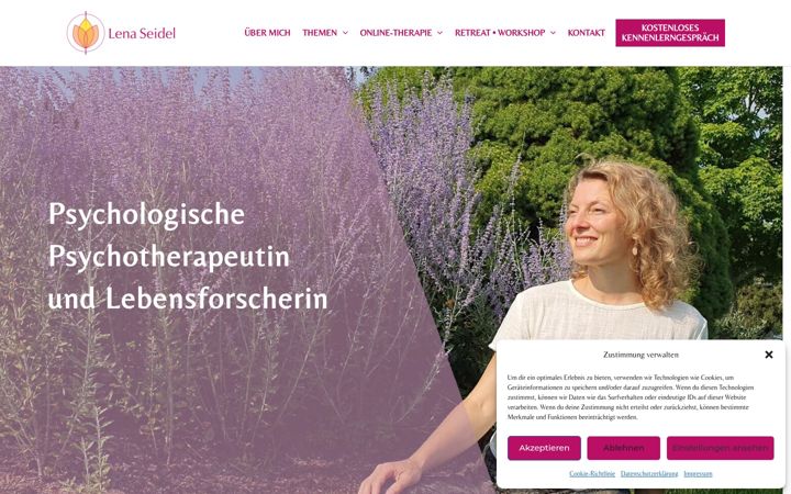 Screenshot of lenaseidel.com