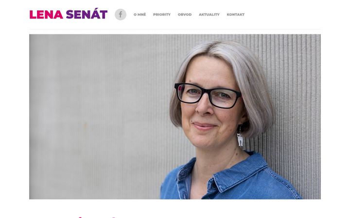 Screenshot of lenasenat.cz