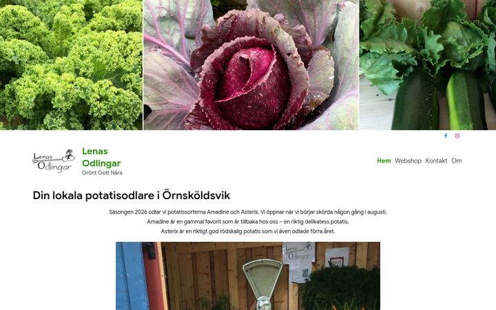 Screenshot of lenasodlingar.se