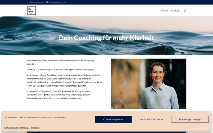 Screenshot of lenastielow.com