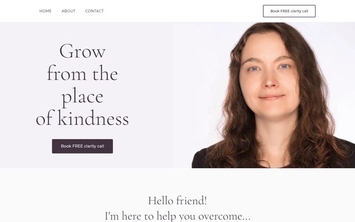 Screenshot of lenathecoach.com