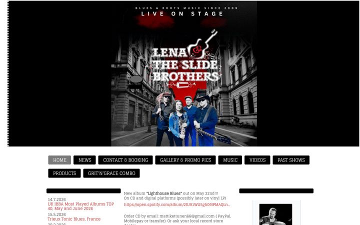 Screenshot of lenatheslidebrothers.com