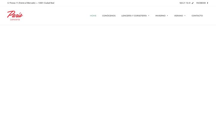 Screenshot of lenceriaparisciudadreal.com