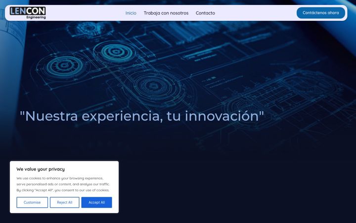 Screenshot of lencon.es