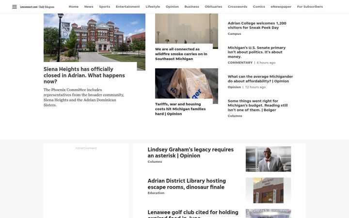 Screenshot ta' lenconnect.com